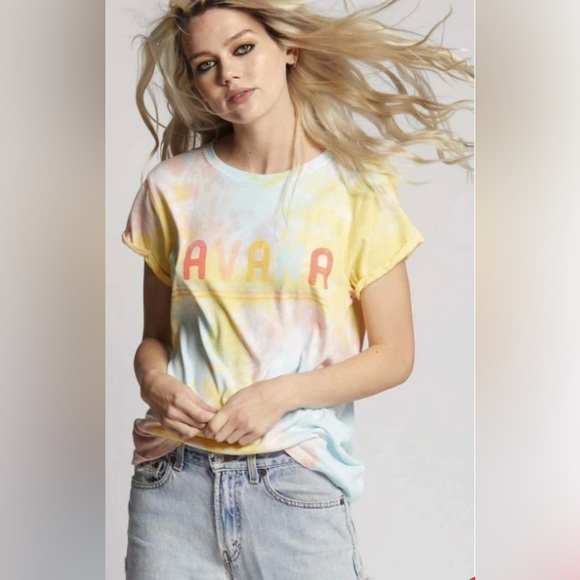 Recycled Karma Tie Dyed Havana Fitted Tee - Picture 1 of 3